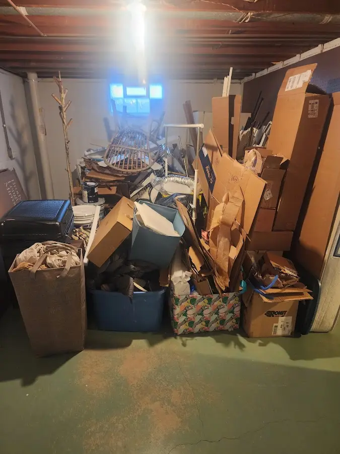 Roll-off dumpster container at job site for Roll Off Dumpster Rental in Tequesta